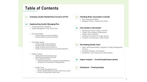 Quality Management Plan QMP Ppt PowerPoint Presentation Complete Deck With Slides Slide03