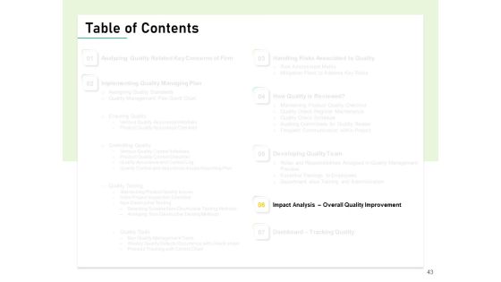 Quality Management Plan QMP Ppt PowerPoint Presentation Complete Deck With Slides Slide43