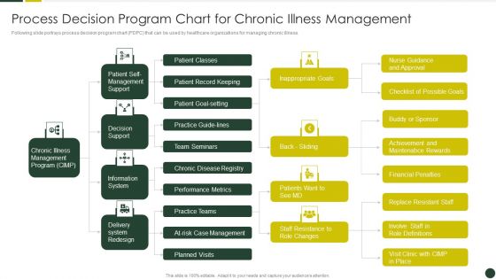 Quality Management Plan Templates Set 2 Process Decision Program Chart For Chronic Illness Management Diagrams PDF