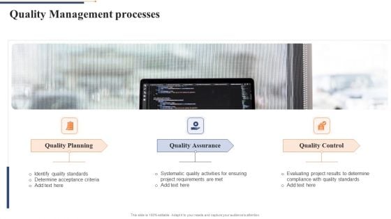 Quality Management Processes Quality Control Framework For Agile Software Development Icons PDF