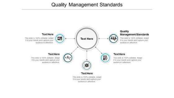 Quality Management Standards Ppt PowerPoint Presentation Model Graphics Example Cpb