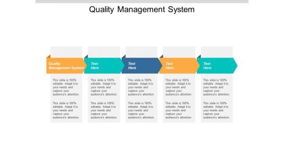 Quality Management System Ppt Powerpoint Presentation Infographics Designs Download Cpb