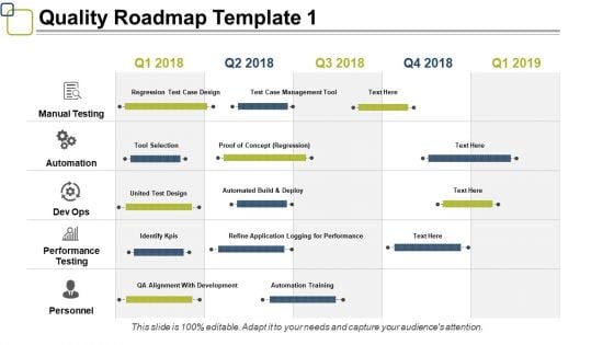 Quality Roadmap Manual Testing Ppt PowerPoint Presentation Examples