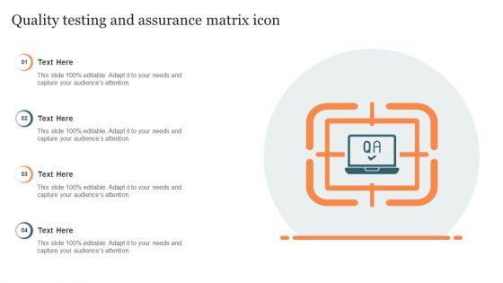 Quality Testing And Assurance Matrix Icon Guidelines PDF