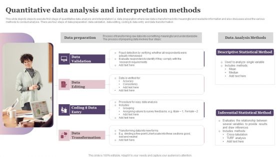 Quantitative Data Analysis And Interpretation Methods Ppt Ideas Graphics Tutorials PDF
