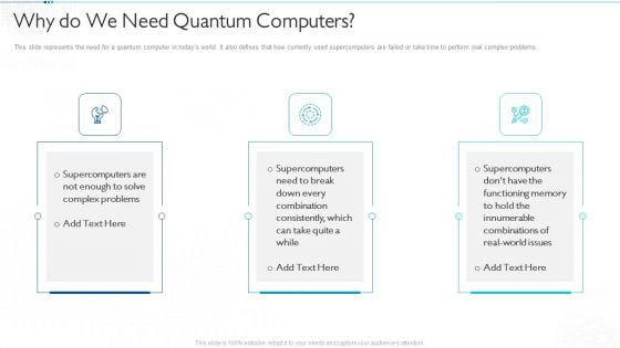 Quantum Computing For Everyone IT Why Do We Need Quantum Computers Slides PDF