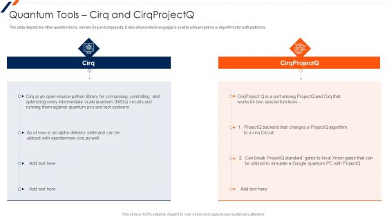 Quantum Tools Cirq And Cirqprojectq Quantum Computing Brochure PDF Quantum Tools Cirq And Cirqprojectq Quantum Computing Brochure PDF