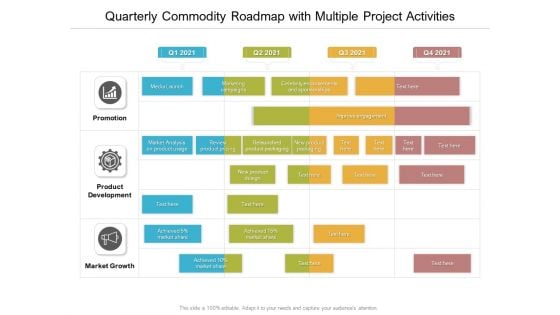 Quarterly Commodity Roadmap With Multiple Project Activities Guidelines