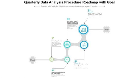 Quarterly Data Analysis Procedure Roadmap With Goal Summary