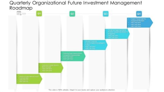 Quarterly Organizational Future Investment Management Roadmap Formats