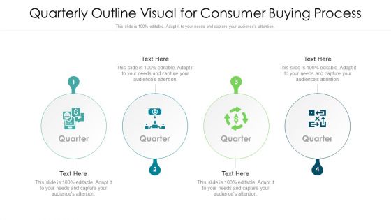 Quarterly Outline Visual For Consumer Buying Process Ppt PowerPoint Presentation Gallery Sample PDF