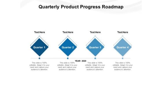 Quarterly Product Progress Roadmap Ppt PowerPoint Presentation Gallery Sample PDF Quarterly Product Progress Roadmap Ppt PowerPoint Presentation Gallery Sample PDF