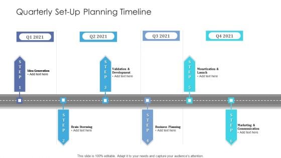 Quarterly Set Up Planning Timeline Graphics Quarterly Set Up Planning Timeline Graphics