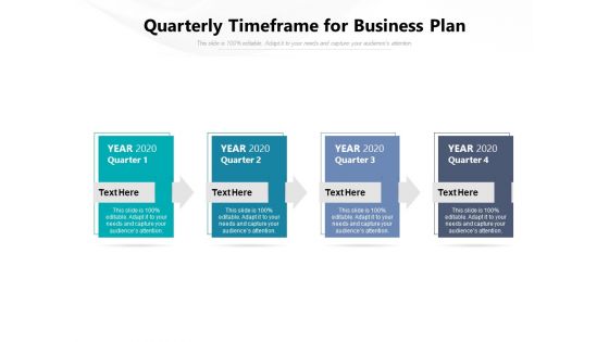 Quarterly Timeframe For Business Plan Ppt PowerPoint Presentation Summary Graphics Template PDF