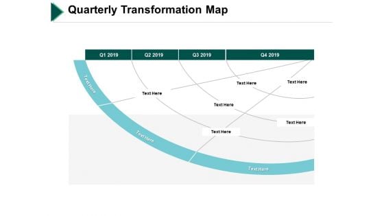 Quarterly Transformation Map Ppt PowerPoint Presentation Ideas Demonstration