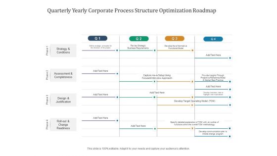 Quarterly Yearly Corporate Process Structure Optimization Roadmap Clipart Quarterly Yearly Corporate Process Structure Optimization Roadmap Clipart