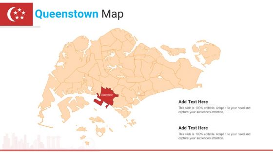 Queenstown Map PowerPoint Presentation PPT Template PDF