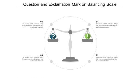 Question And Exclamation Mark On Balancing Scale Ppt Powerpoint Presentation Model Example