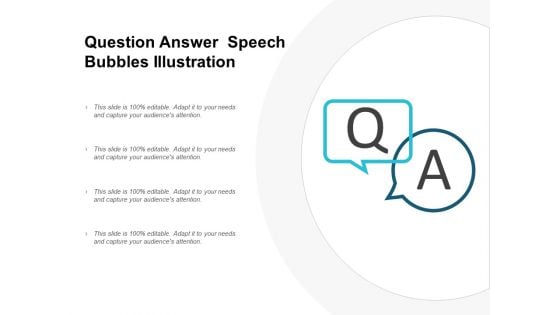 Question Answer Speech Bubbles Illustration Ppt PowerPoint Presentation File Introduction