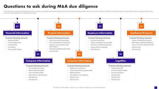 Questions To Ask During M And A Due Diligence Rules PDF