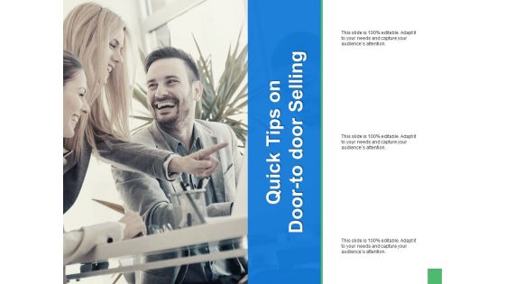 Quick Tips On Door To Door Selling Ppt PowerPoint Presentation Styles Brochure Quick Tips On Door To Door Selling Ppt PowerPoint Presentation Styles Brochure