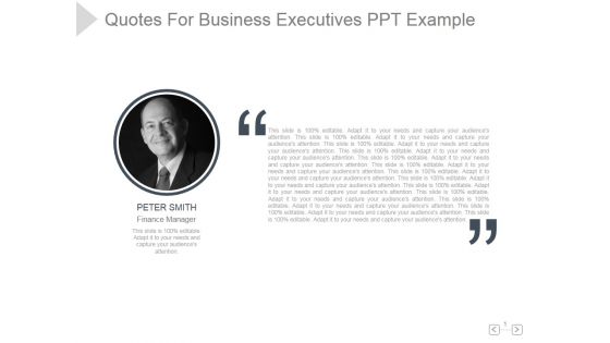 Quotes For Business Executives Ppt PowerPoint Presentation Show