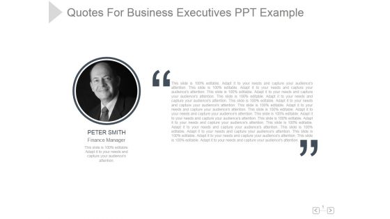 Quotes For Business Executives Ppt PowerPoint Presentation Show Quotes For Business Executives Ppt PowerPoint Presentation Show