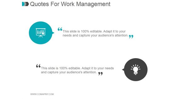 Quotes For Work Management Ppt PowerPoint Presentation Styles