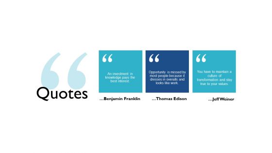 Quotes Knowledge Ppt PowerPoint Presentation Infographic Template Templates