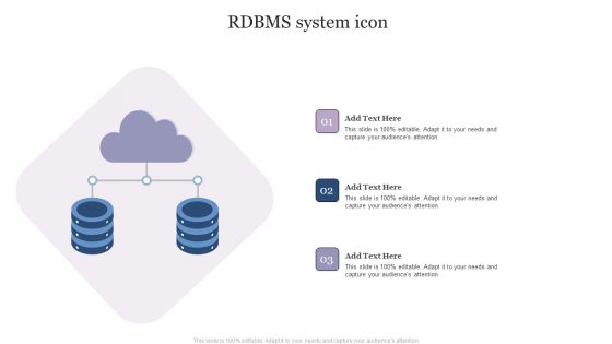 RDBMS System Icon Brochure PDF