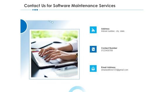 RFP Software Maintenance Support Contact Us For Software Maintenance Services Elements PDF