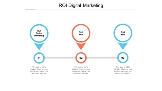 ROI Digital Marketing Ppt PowerPoint Presentation Outline Brochure Cpb