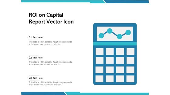 ROI On Capital Report Vector Icon Ppt PowerPoint Presentation Icon Samples PDF