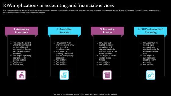 RPA Applications In Accounting And Financial Services Themes PDF RPA Applications In Accounting And Financial Services Themes PDF