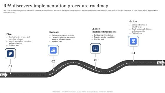 RPA Discovery Implementation Procedure Roadmap Topics PDF