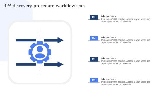 RPA Discovery Procedure Workflow Icon Elements PDF