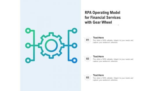 RPA Operating Model For Financial Services With Gear Wheel Ppt PowerPoint Presentation Layouts Tips PDF