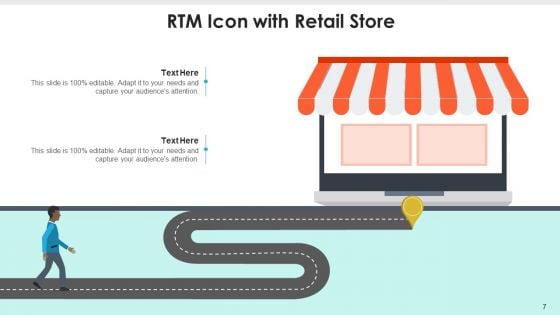 RTM Icon Route Location Ppt PowerPoint Presentation Complete Deck With Slides