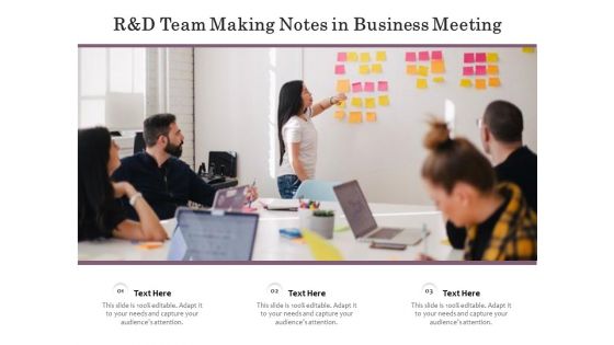 R And D Team Making Notes In Business Meeting Ppt PowerPoint Presentation Inspiration Format Ideas PDF