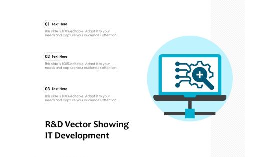 R And D Vector Showing IT Development Ppt PowerPoint Presentation File Inspiration PDF