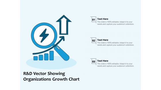 R And D Vector Showing Organizations Growth Chart Ppt PowerPoint Presentation Icon Pictures PDF