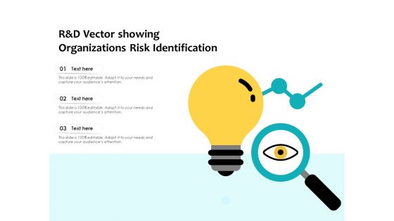 R And D Vector Showing Organizations Risk Identification Ppt PowerPoint Presentation Gallery Infographics PDF