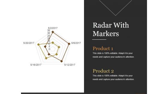 Radar With Markers Ppt PowerPoint Presentation Portfolio