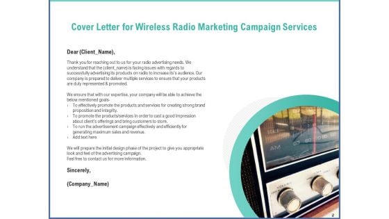 Radio Marketing Plan Proposal For Product Launch Ppt PowerPoint Presentation Complete Deck With Slides