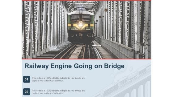 Railway Engine Going On Bridge Ppt PowerPoint Presentation File Backgrounds PDF