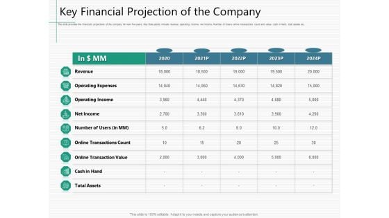 Raising Capital From Virtual Currency Initial Public Offering Key Financial Projection Of The Company Rules PDF