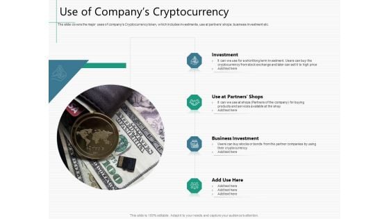 Raising Capital From Virtual Currency Initial Public Offering Use Of Companys Cryptocurrency Summary PDF