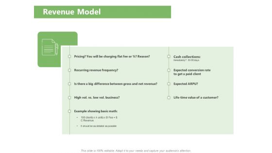 Raising Funds Company Revenue Model Ppt Professional Portfolio PDF