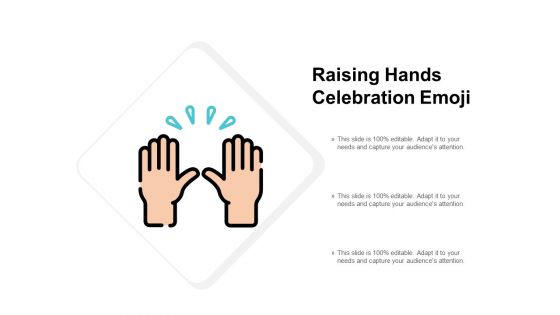 Raising Hands Celebration Emoji Ppt PowerPoint Presentation Ideas Graphic Images