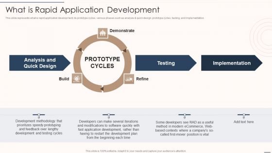 Rapid Application Building Framework What Is Rapid Application Development Portrait PDF